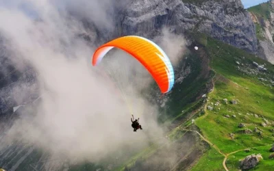 paragliding in Chamonix France